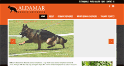 Desktop Screenshot of aldamargermanshepherds.com